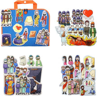 CHEFAN Noah's Ark Felt Board Bible Stories - Prophet Jeremiah & Other 3 Bible Stories Set
