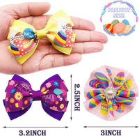 PET SHOW Holiday Dog Bowties Flowers for Small Dogs Slide on Collar – Essentials for Dogs - Easter-4pcs - image 4