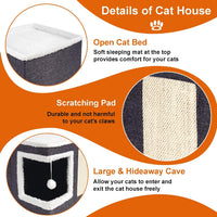 Loyareal Cat Houses for Indoor Cats - S / Dark Grey - image 4