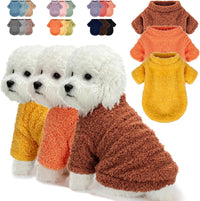 Dog Sweater, Dog Clothes for Medium Dogs Male or Boy - Orange+Turmeric+Brown / Medium