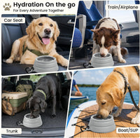 OHMO Spill Proof Collapsible Dog Bowl - 24oz / Ash - image 3