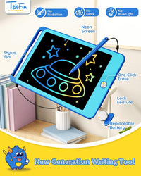 TEKFUN 3 Pack LCD Writing Tablet for Kids, Educational Kids - Blue / 10 inch / 1 - image 3