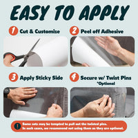 Anti Cat Scratch Furniture Protector, Heavy-Duty - 8-Pack + 50 Pins - image 3