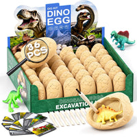 24 Dinosaur Eggs Dig Kit Toys for Kids - 36 Dinosaur Eggs