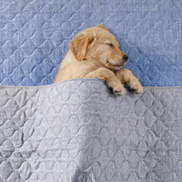 Cozy Bliss Leakproof Cooling Blanket for Large Dogs, Q-Max 0.5 - Heather Silver Grey / 60*80 - image 3