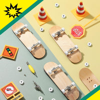 Zhehao fingerboard wheels and trucks set with four bearing wheels, two alloy trucks and two screwdri - view 13