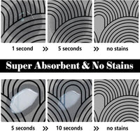 Dog Food Mats for Floors Absorbent, Pet Cat Food Mat - XL(24"×32") / 01-Light Grey - image 2