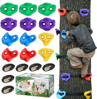 TOPNEW 12 Ninja Tree Climbing Holds for Kids Climber - 12 Pcs Multicolor Color 1