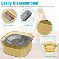 UPSKY 4L Dog Water Bowl No Spill Large Capacity Slow Drinking Water - 2 L / F-Yellow - image 3