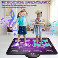 Joyvalley Kids Dance Mat Toys - 2player-Purple - image 3