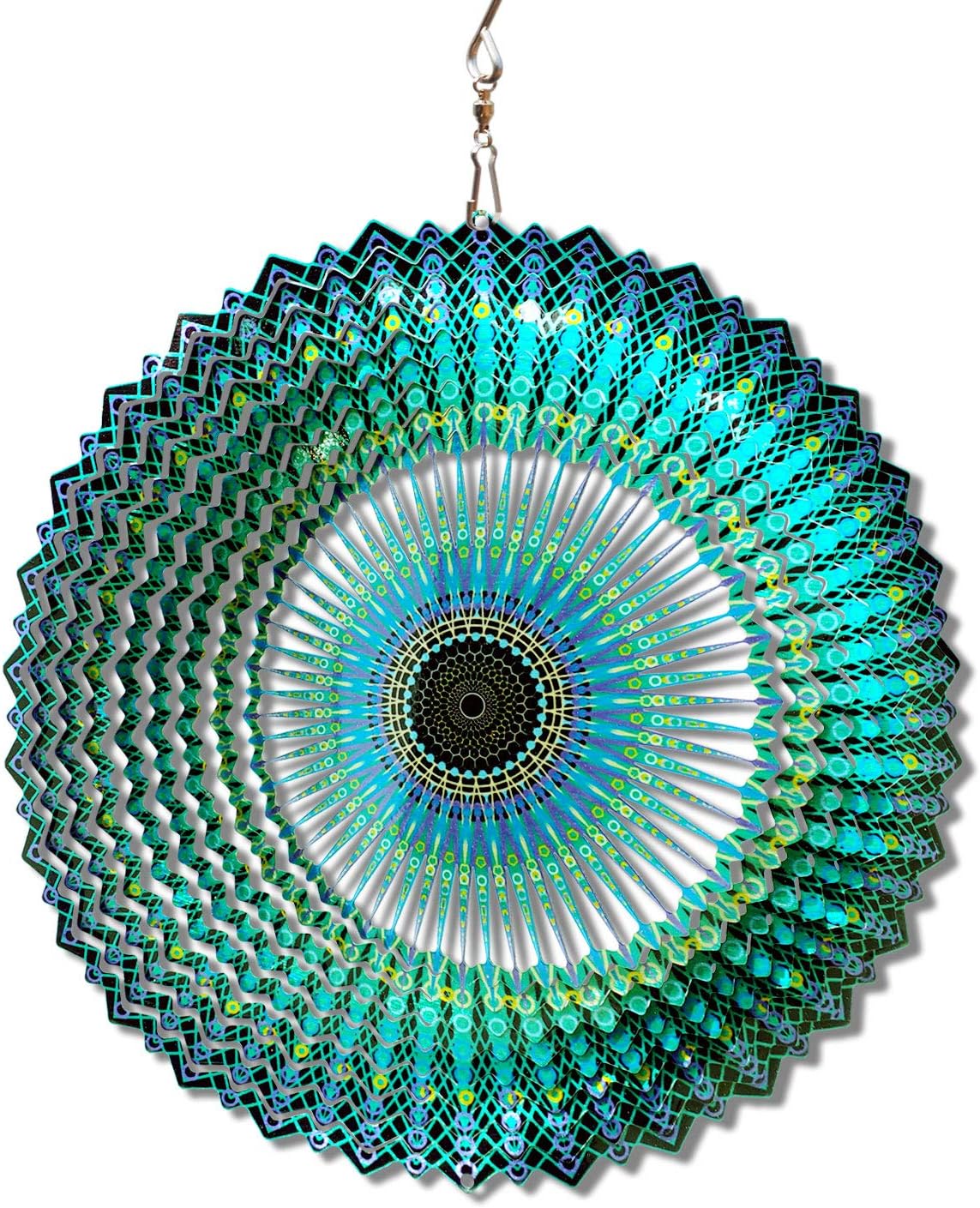 FONMY Wind Spinner Mandala Starry Sky 12 inch 3D Stainless Steel - 12inch / Mdl10
