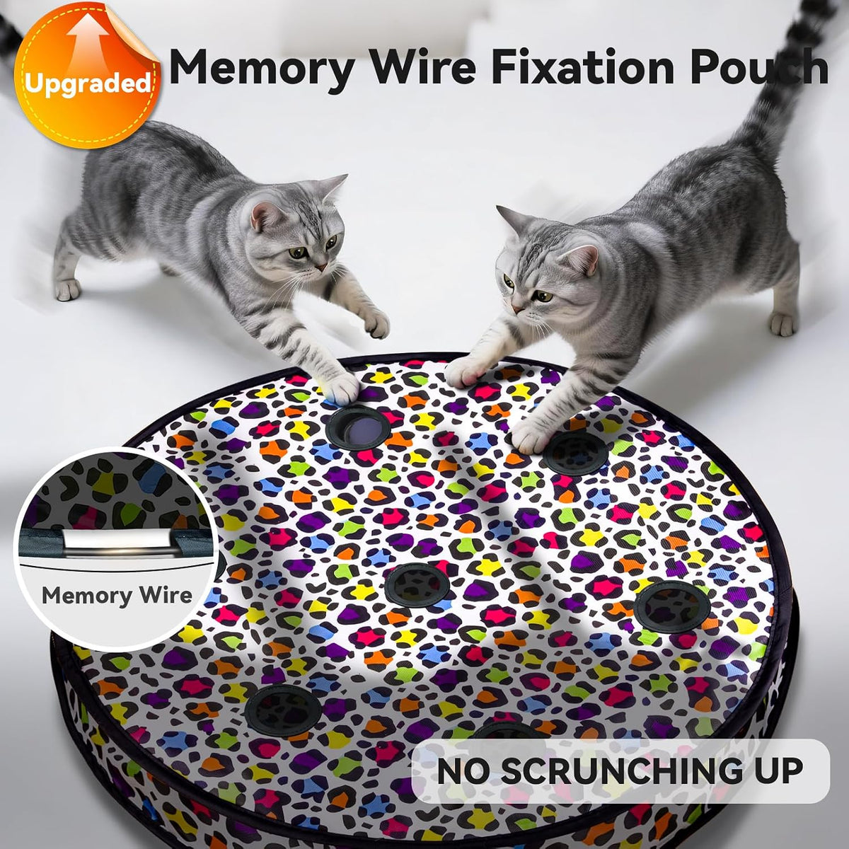 ORSDA Interactive Cat Toys Ball - Periwinkle Ball & Support Loop Mat - image 2
