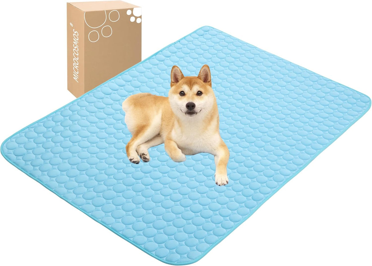 MICROCOSMOS Summer Cooling Mat & Sleeping Pad - 59" x 40" / Blue