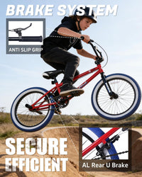 vollsch RUCKUS 20 inch kids freestyle BMX bike with pegs - view 20