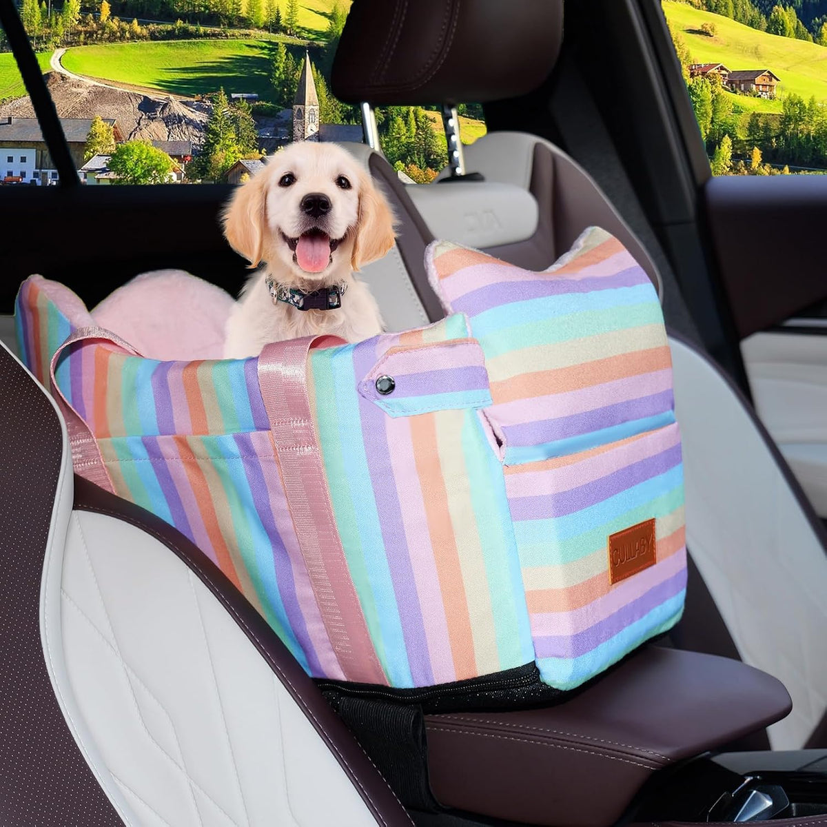 Console Dog Car Seat for Small Dogs to – Essentials for Dogs - Colorful 2 / Small