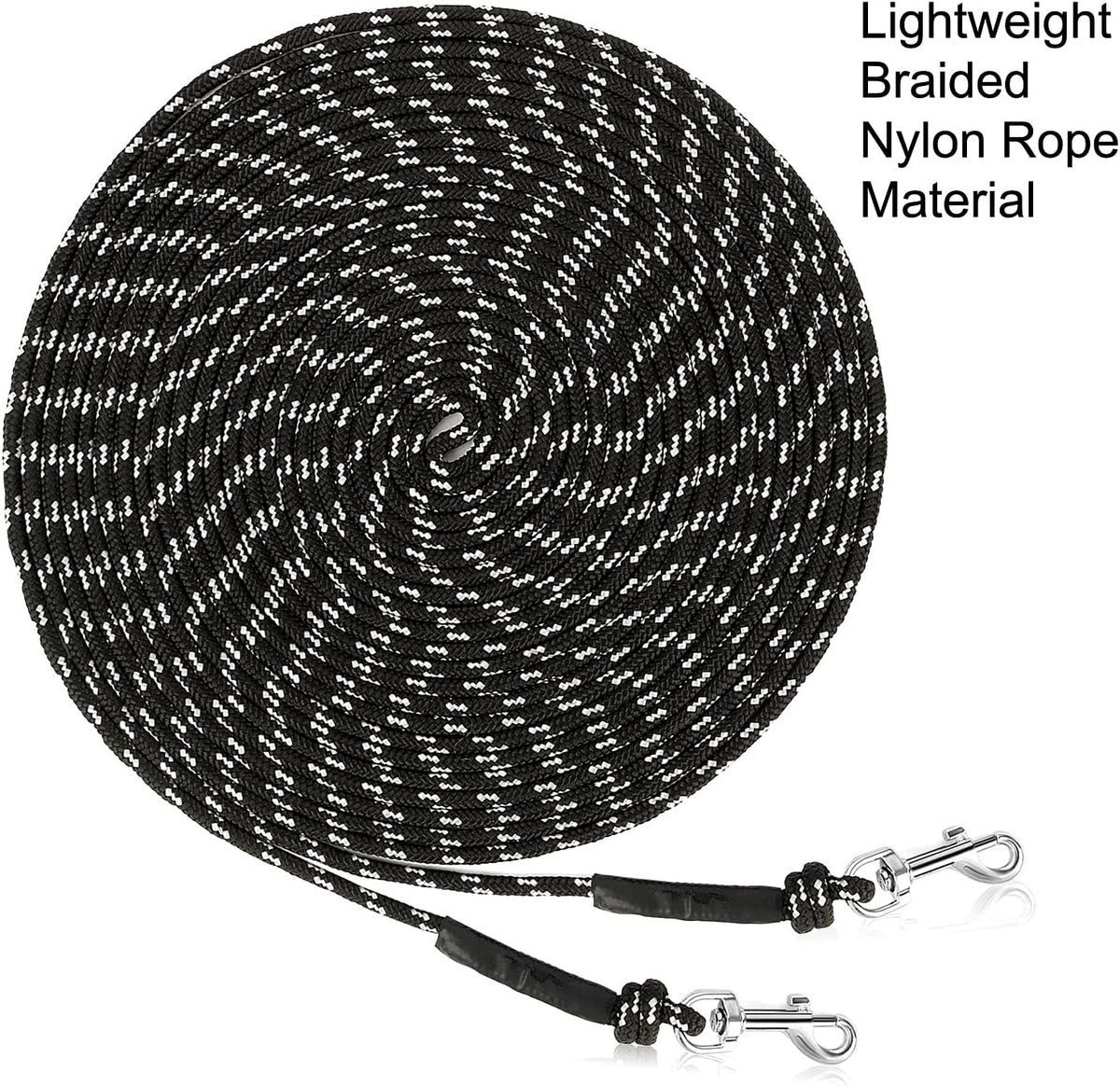 Reflective Cat Long Leash 15 FT - 30 FT / Black - image 2