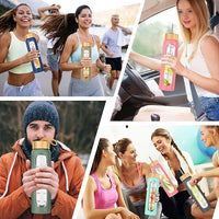 32 oz Glass Water Bottle with Straw - Motivational Time Marker & Silicone Sleeve - Reusable Tumbler Includes 2 Bamboo Lids & Fruit Infuser - 1 Pack