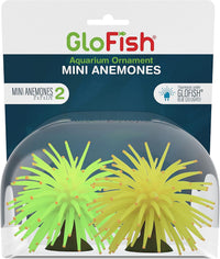 GloFish Yellow Anemone Ornament, Glowing Aquarium Décor – Essentials for Fish