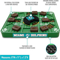 Pets First NFL Miami Dolphins Puzzle, Interactive Dog Treat Puzzle Toy
