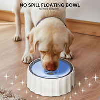 9.1" X 3.5" Dog Water Bowl No Spill 70oz/2L Large Capacity Dispenser - Blue - image 4