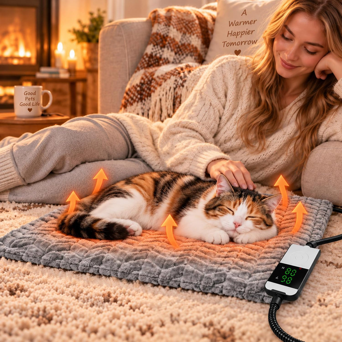 PatiencET 18"x28" Heated Pet Bed - 24*35 - image 2