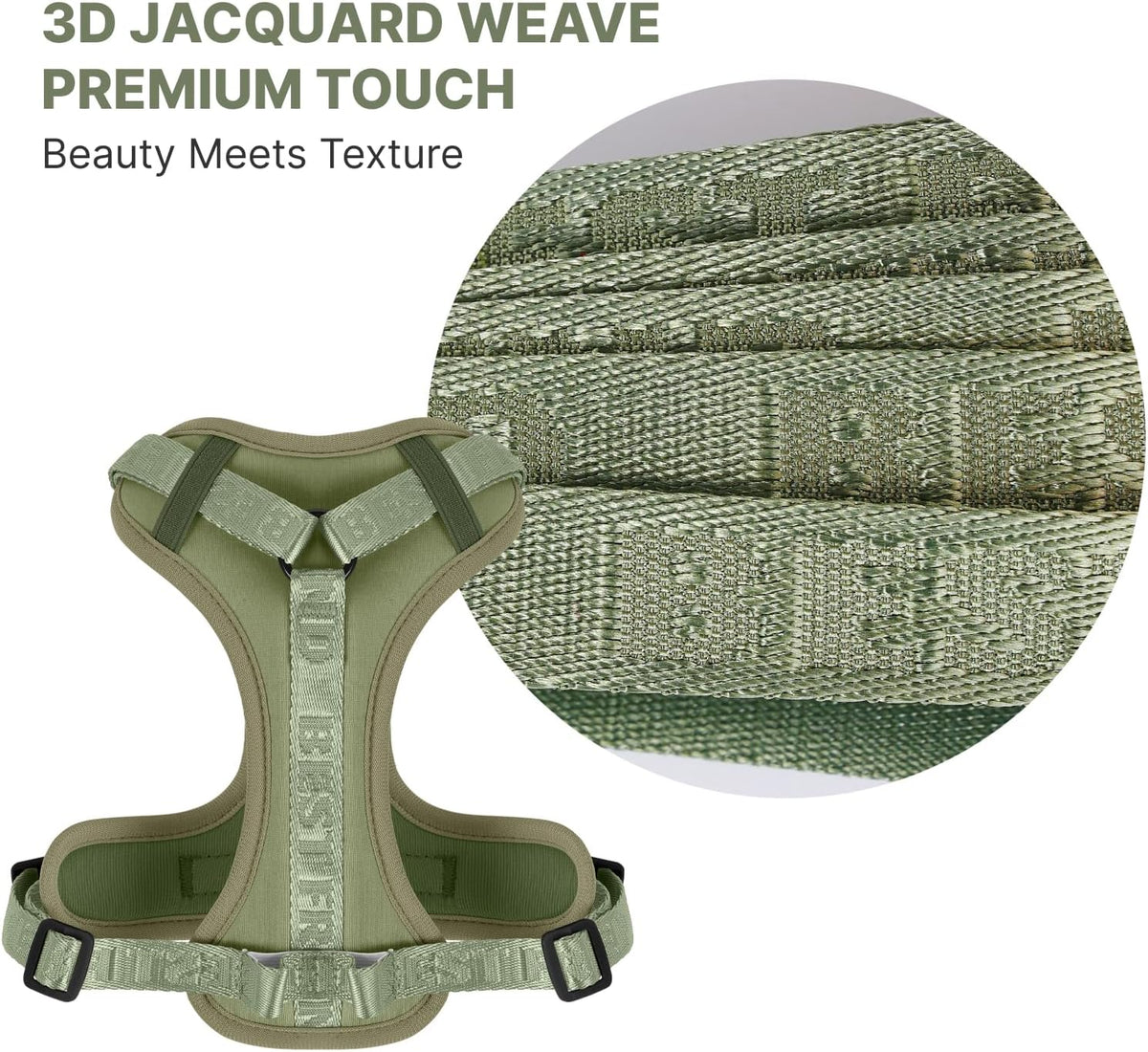 Skmeditec Cat Harness and Leash Set: Upgraded Escape Proof Vest - Green for Airtag / XL - image 2