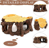 Reptile Hide Cave, Naturalistic Terrarium Décor, Safe Hideout for Ball Pythons, Bearded Dragons, Leopard Geckos