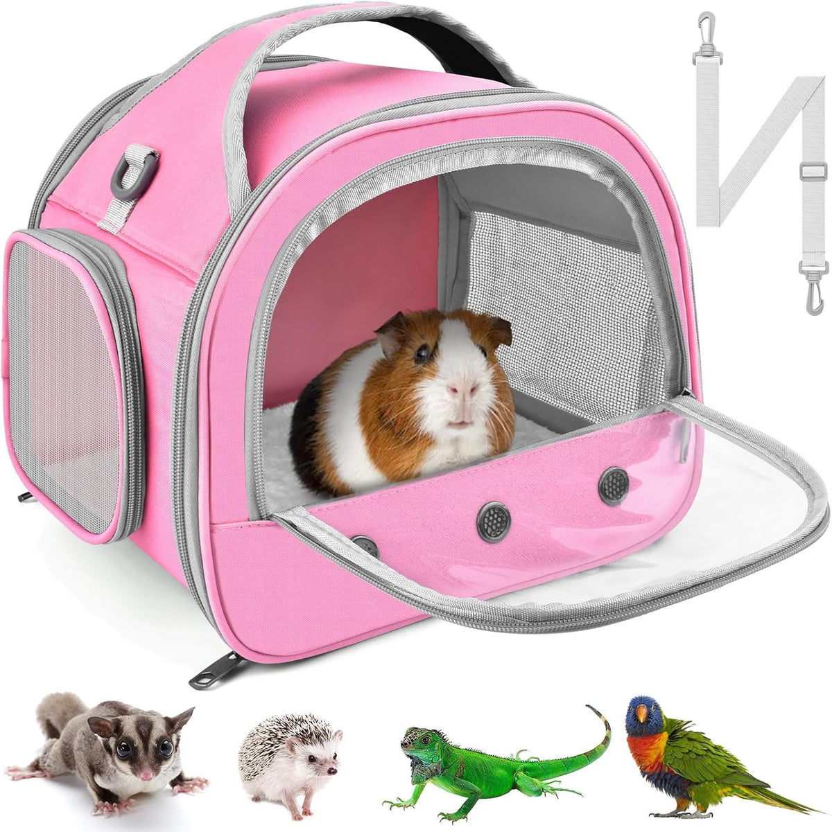 Bissap Guinea Pig Carrier Bag - Pink
