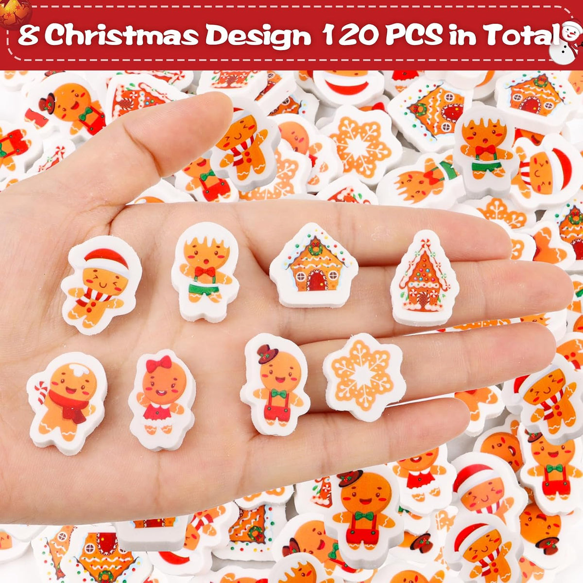 FOIMAS 300-piece mini animal erasers in assorted rubber animal shapes - view 27