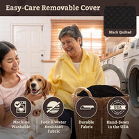Snoozer Lookout I Car Seat, Dog Car Seats for Small Dogs - Black Quilted / Medium - image 4