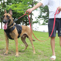 Tactical Dog Leash with Quick-Release Metal Clasp - 6 FT / Reflective Red - image 2