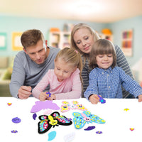 VKPI 4 Butterflies Foam Art Crafts Gift Kit - New Butterflies - image 3