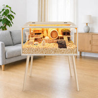 PROLEE Small Animal Cage, Hamster Cage Wooden Roof - 24.0"L x 16.0"W x 40.0"H / Wooden Roof - image 2