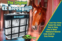 Southwestern Equine EZ Breezy Box Fan Holder, Horse Stall Classic Fan Bag, Stable Supplies, Horse Fan (2 Pack Black)