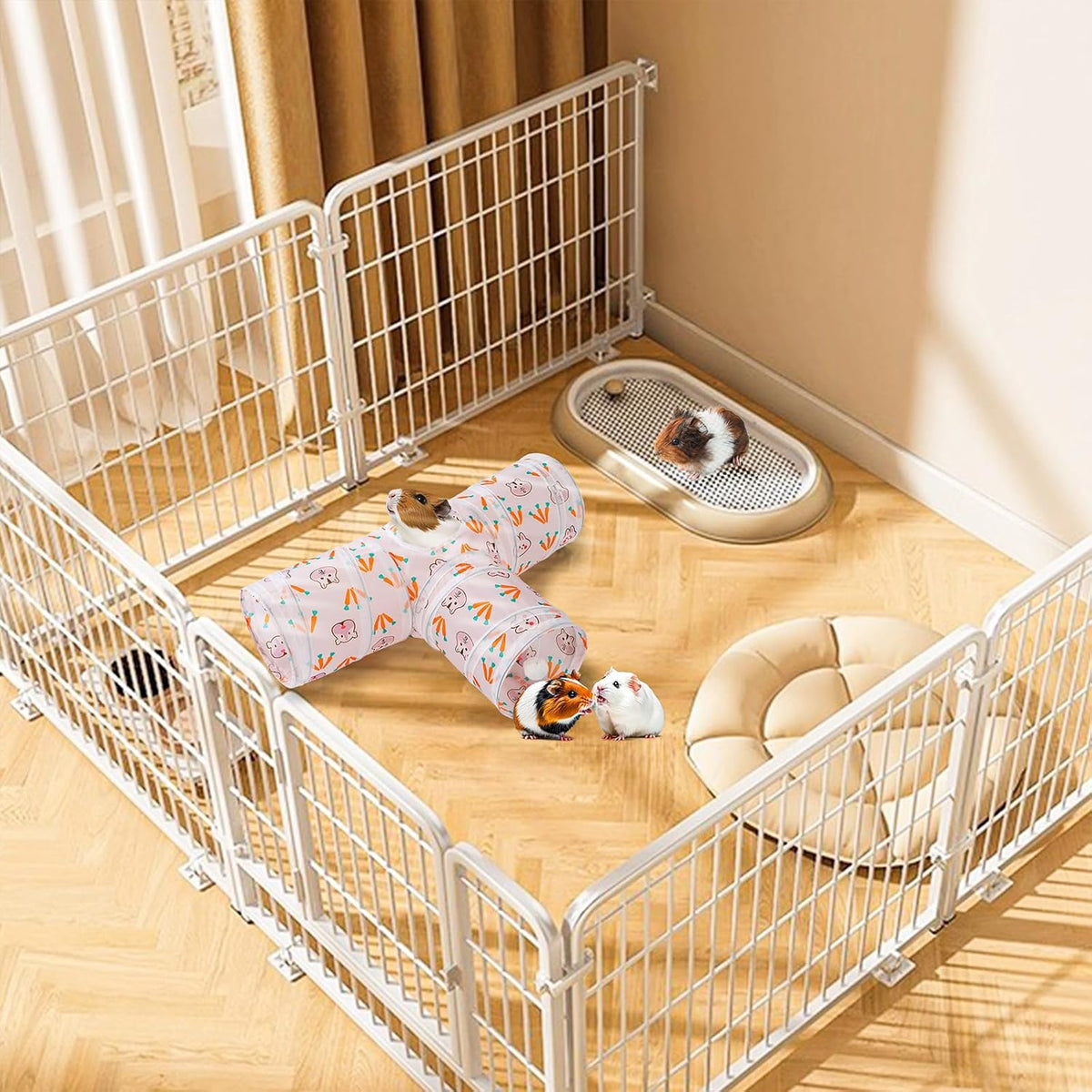 HERCOCCI Rabbit Toys, Bunny Tunnels & Tubes - White - image 4