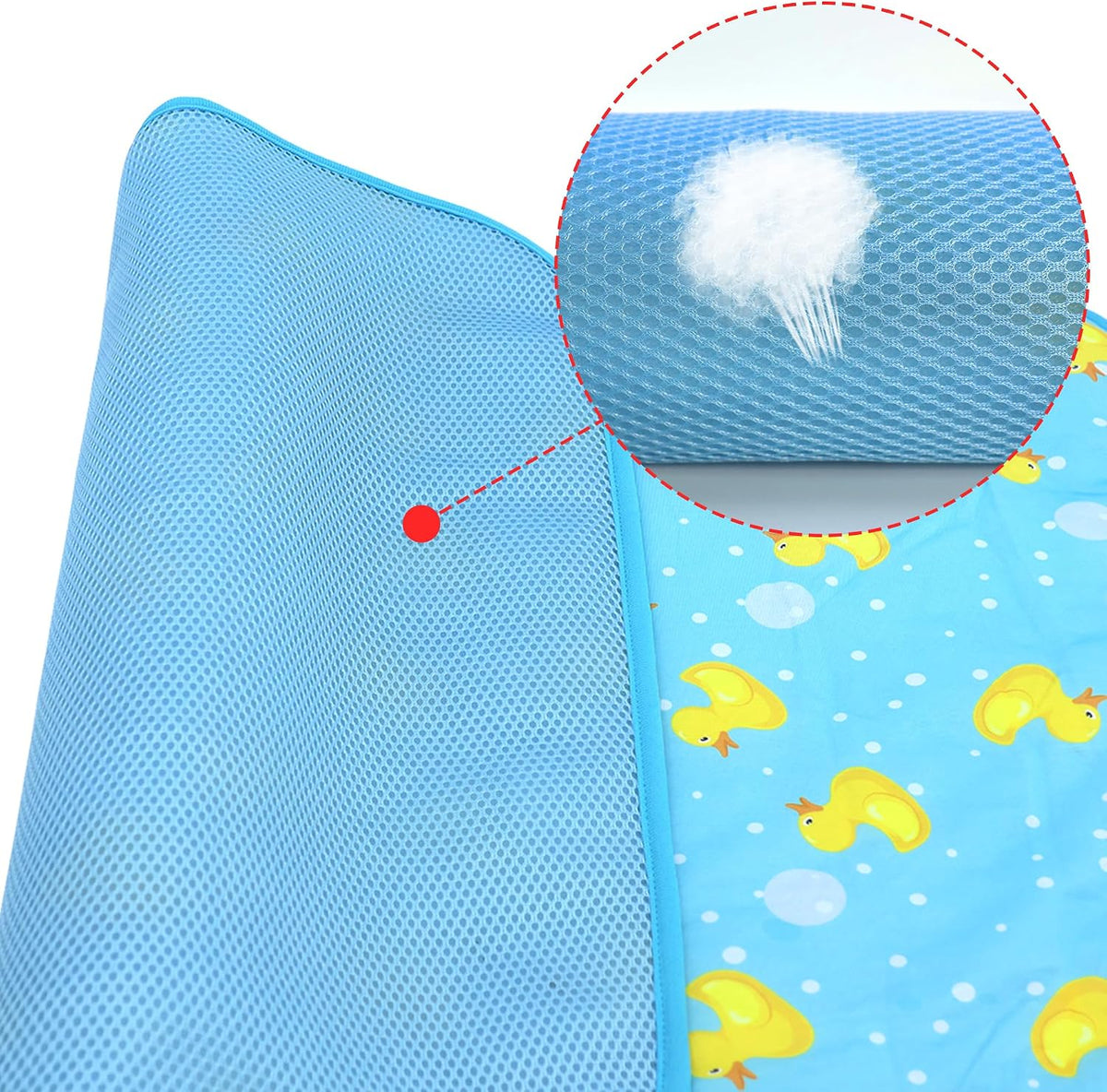 NACOCO Summer Pet Cooling Mat - L: 27.5'' x 38.5'' / Blue Duck - image 3