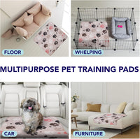 PUPIBOO Washable Pee Pads for Dogs and Cats - Neutral Paws / 36 x 36 Inch (Pack of 2) - image 4