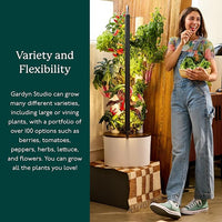 Gardyn Studio Hydroponics Growing System Kit & Vertical Indoor Garden Planter | Smart Herb Garden | Includes 16 Non-GMO Indoor Plants, Herbs, Vegetables & LED Grow Light for Your Home Gardening System