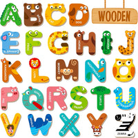 Large Size Magnetic Letters - 26 Magnetic Wooden Letters