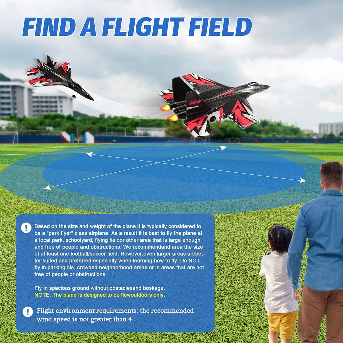 SU-27 RC Airplane,2.4GHz 2 Channel Remote Control Plane with Gyro Night Lights and 2 Batteries - Black - image 4