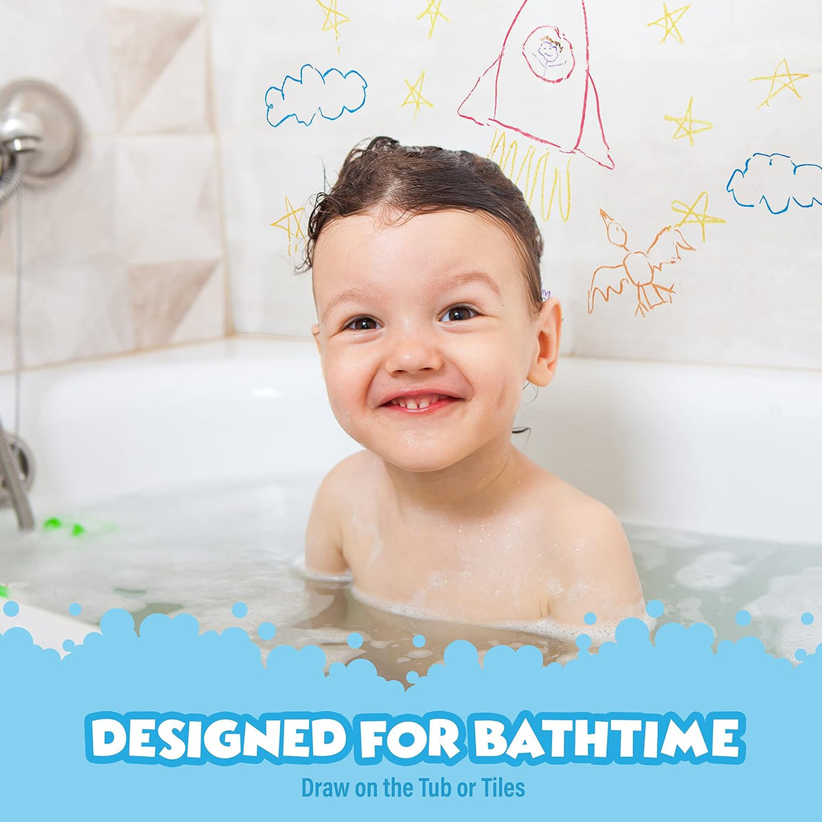 Tub Works Smooth Bath Crayons Bath Toy, Nontoxic - Sweet Scents - image 2