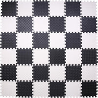 Foam Play Mat for Baby, Soft Non-Toxic Baby Playmat - White/Black / 36 Pcs/70.8*70.8 - image 2