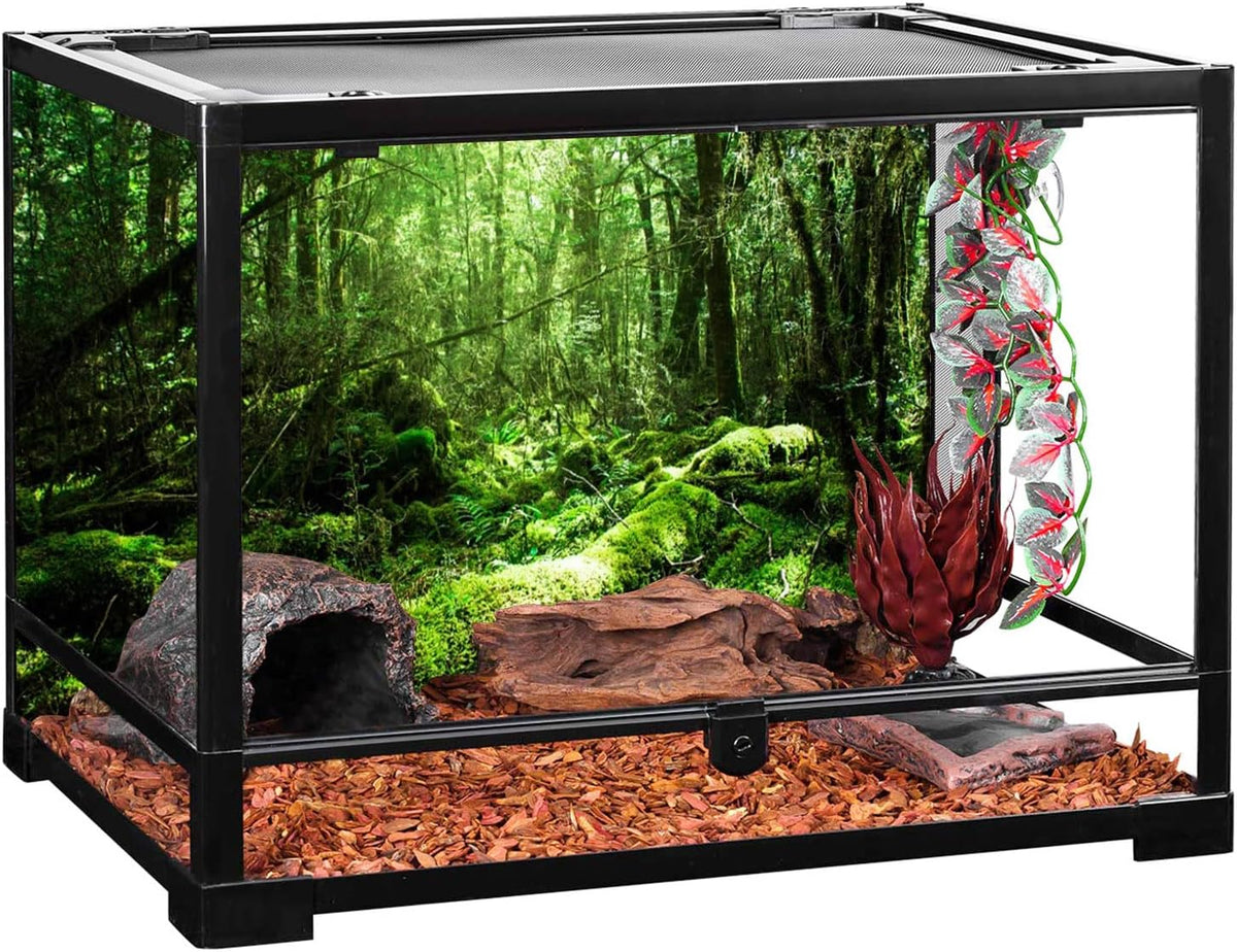36x24 in Forest Terrarium Backdrop Green Tree Reptile Habitat - 30x12in/75x30cm - image 4