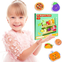 Magnetic Puzzles for Kids Ages 3-5 - Food - image 4