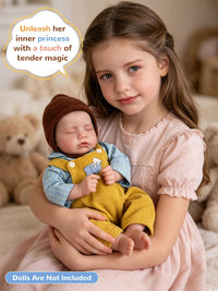 EKOKIZ blue reborn baby doll dress set with hairband and shoes for 17 to 20 inch dolls - view 40