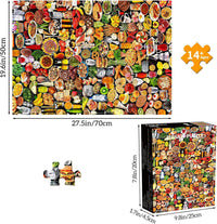 Funny Dog Pizza Jigsaw Puzzles, Food Kitchen - Monta Food - image 3