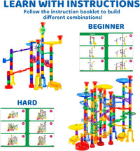 JOYIN 150Pcs Glowing Marble Run - Super Set-207PCS - image 3