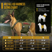 OneTigris Tactical Dog Harness with 5X Metal Buckle - L / Green - image 2