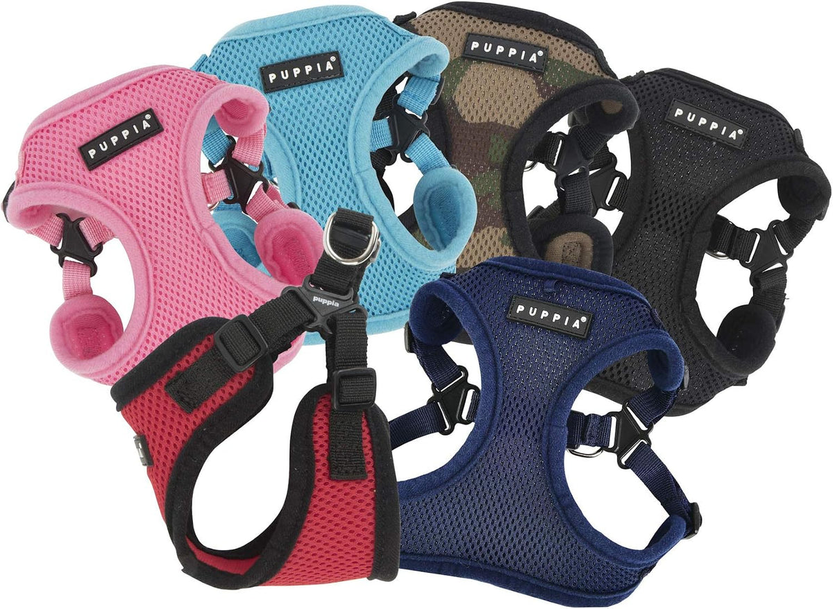 Puppia PARA-HC1533-CA-M Camo Soft Harness C Pet-Vest-Harnesses - Medium / Navy - image 4