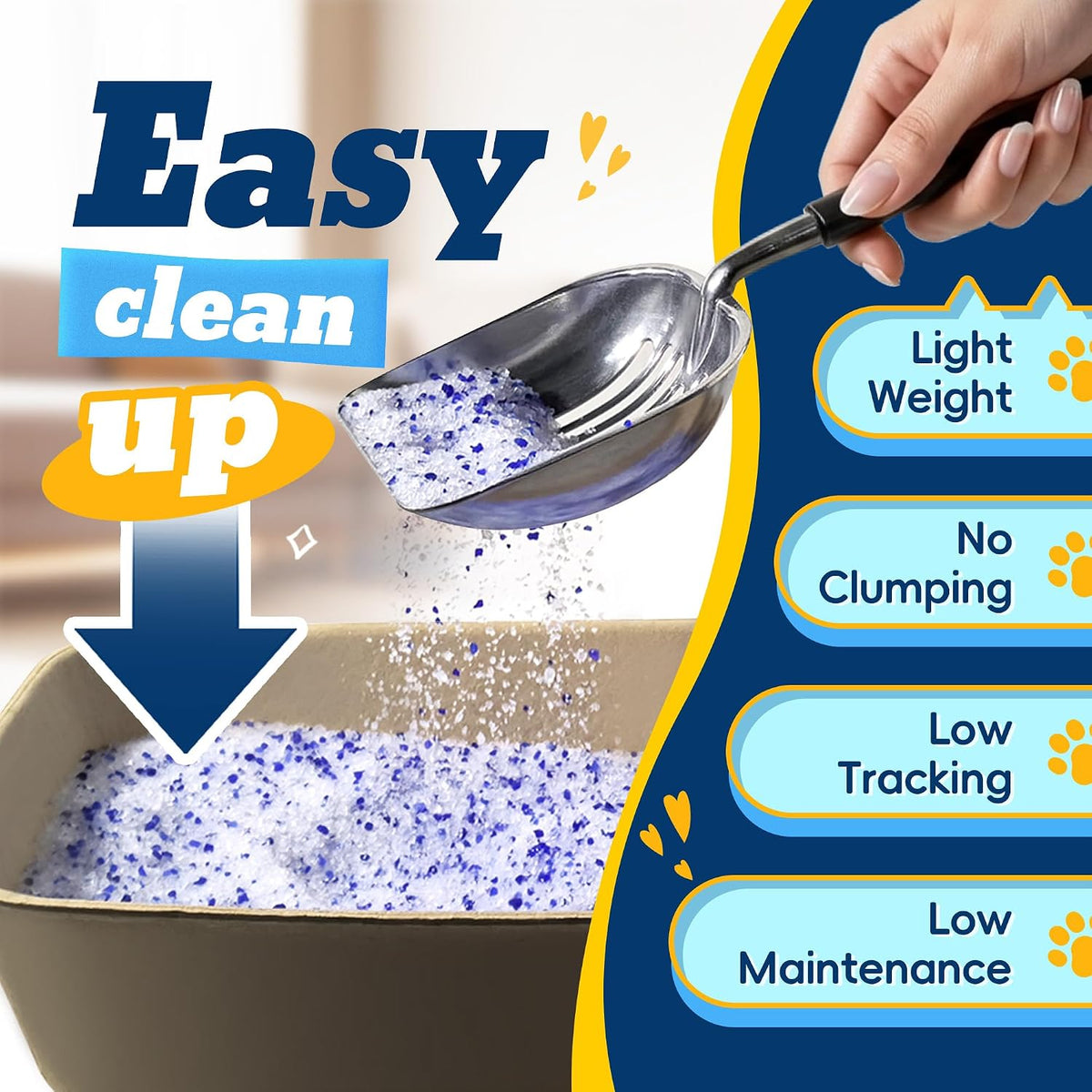 Crystal Cat Litter for Long-Lasting Odor Control, Non-Clumping - 17.2 lb / Classic - image 2